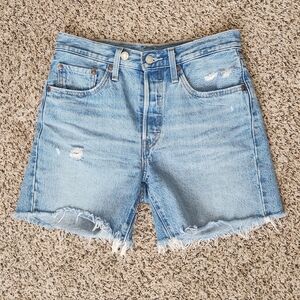 Levi's 501 High Rise Mid Thigh Shorts